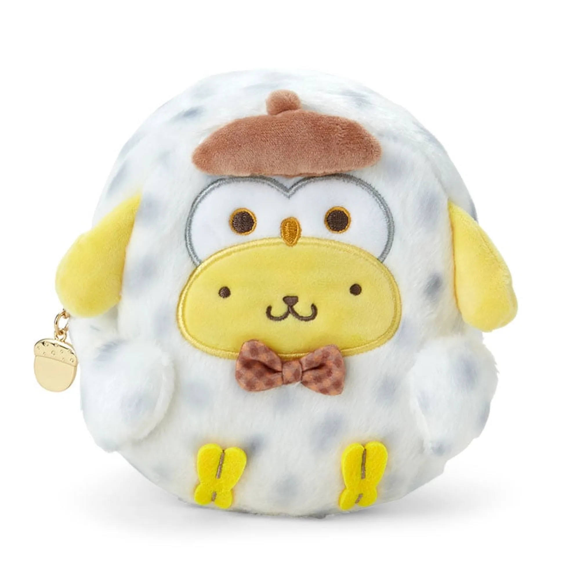 Japan Original Pompompurin Mini Zipper Pouch (Fauna Friends Series)