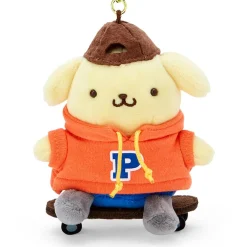 Japan Original Pompompurin Plush Mascot Keychain (Sk8r Squad Series)