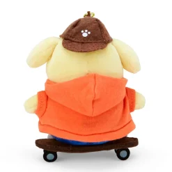 Japan Original Pompompurin Plush Mascot Keychain (Sk8r Squad Series)