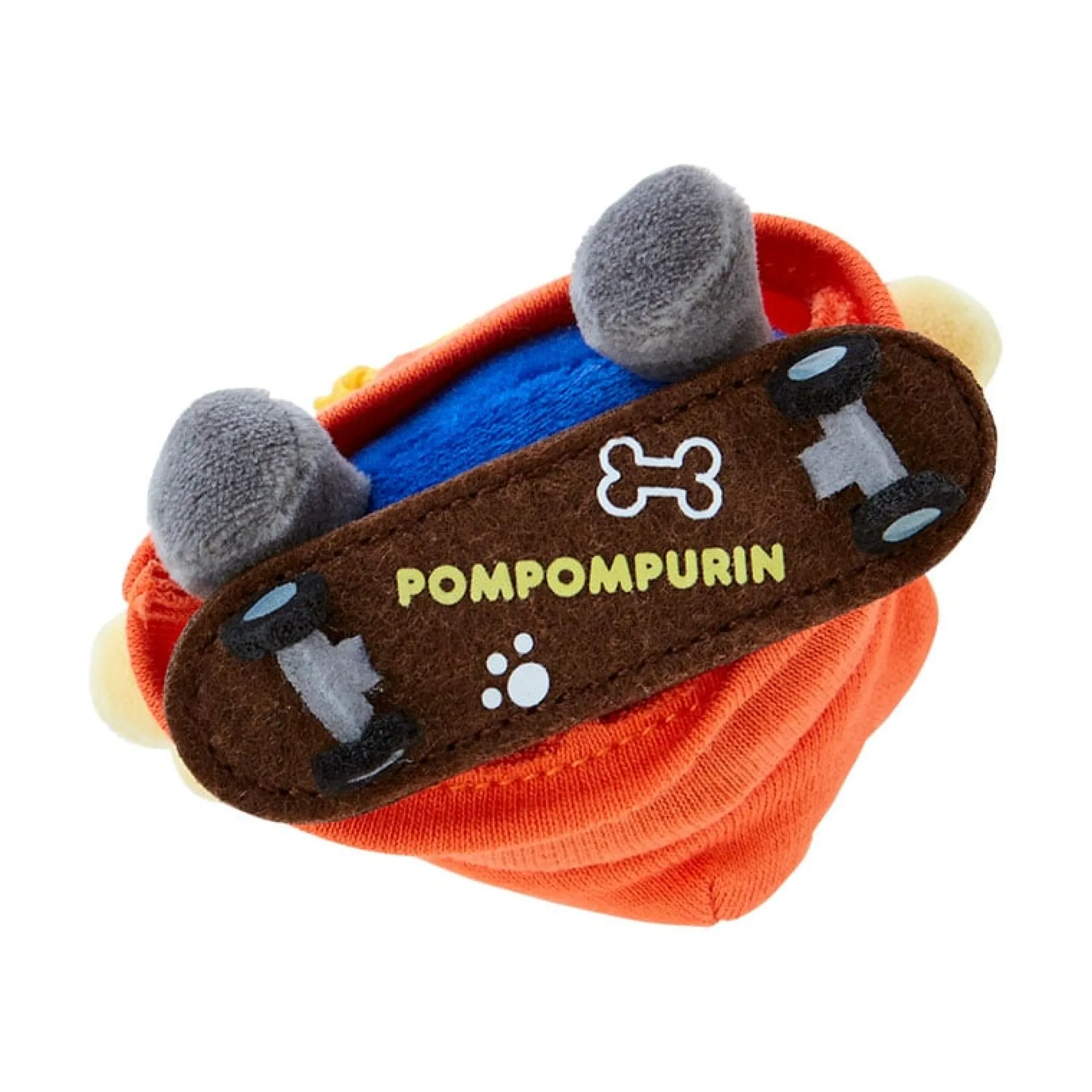 Japan Original Pompompurin Plush Mascot Keychain (Sk8r Squad Series)