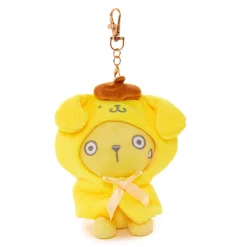 Global Original Pompompurin Plush Mascot Keychain (Frightened Series)