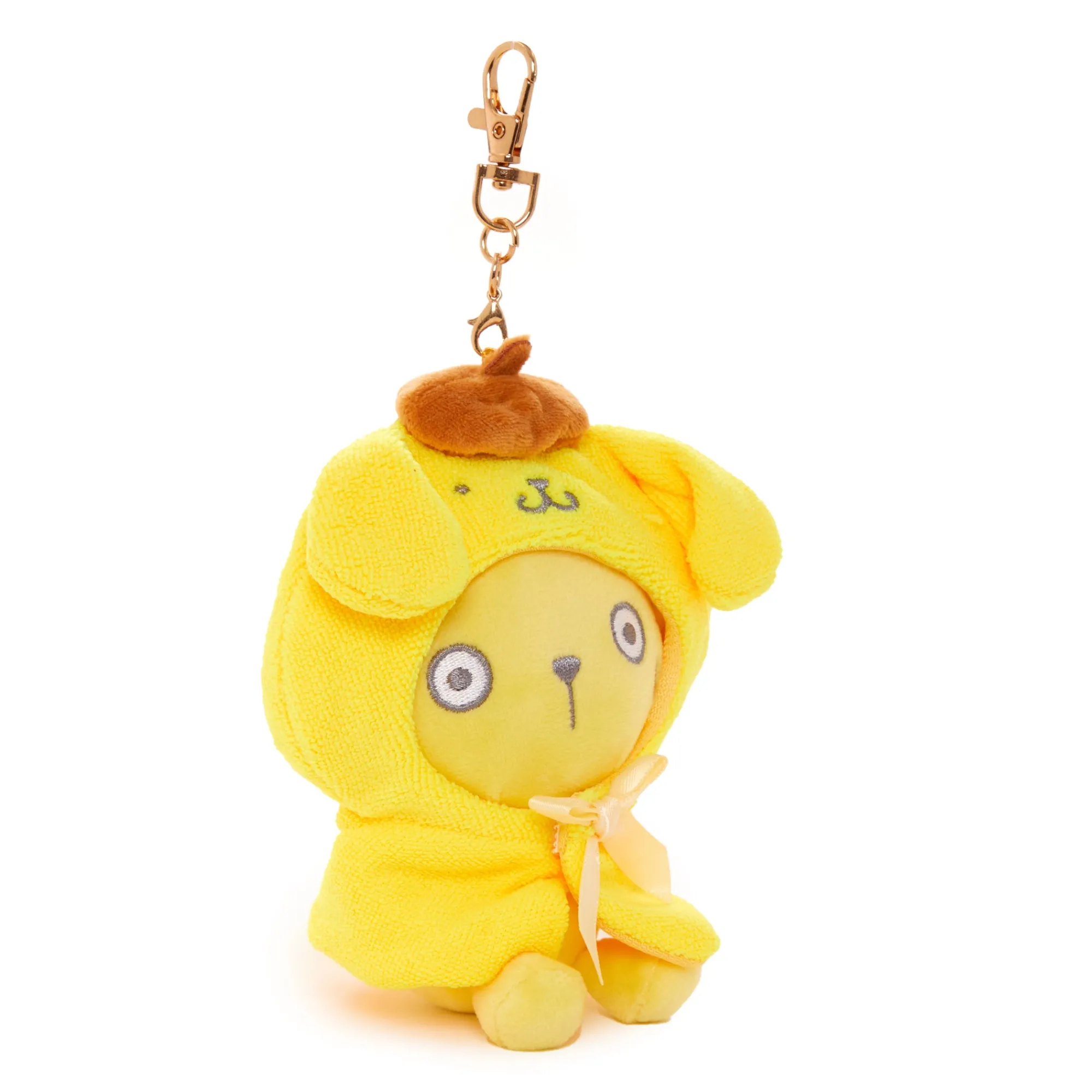 Global Original Pompompurin Plush Mascot Keychain (Frightened Series)
