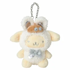 Japan Original Pompompurin Plush Mascot Bag Charm (Snow Bunny Series)