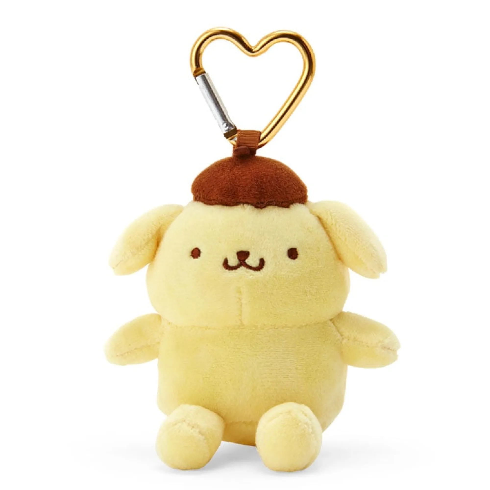 Japan Original Pompompurin Plush Mascot All My Heart Keychain