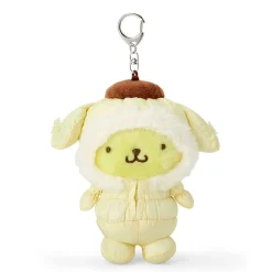 Japan Original Pompompurin Plush Mascot Keychain (Winter Snowsuit Series)