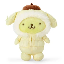 Japan Original Pompompurin Plush Mascot Keychain (Winter Snowsuit Series)