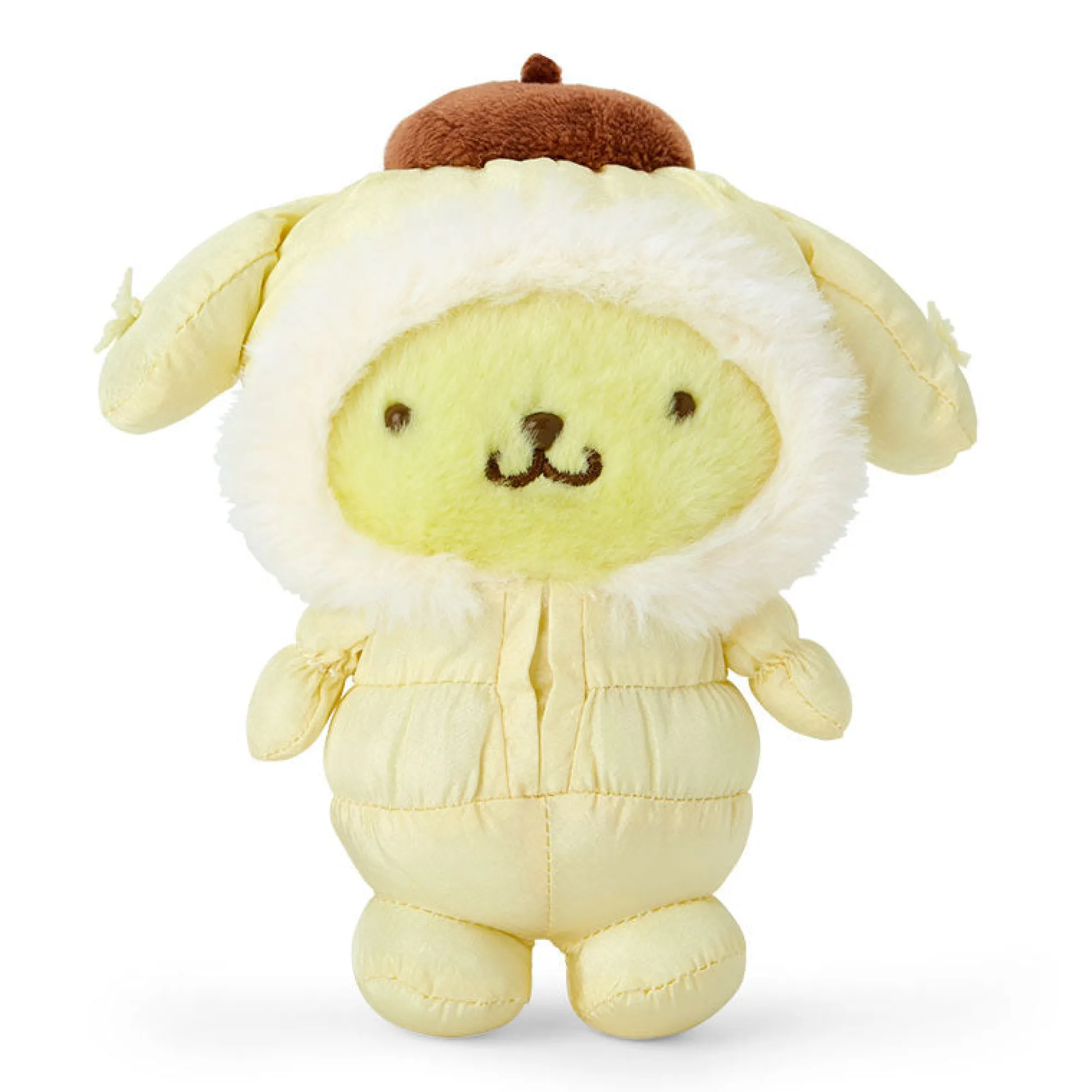 Japan Original Pompompurin Plush Mascot Keychain (Winter Snowsuit Series)