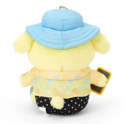 Japan Original Pompompurin Plush Mascot Keychain (Day at the Funfair Series)