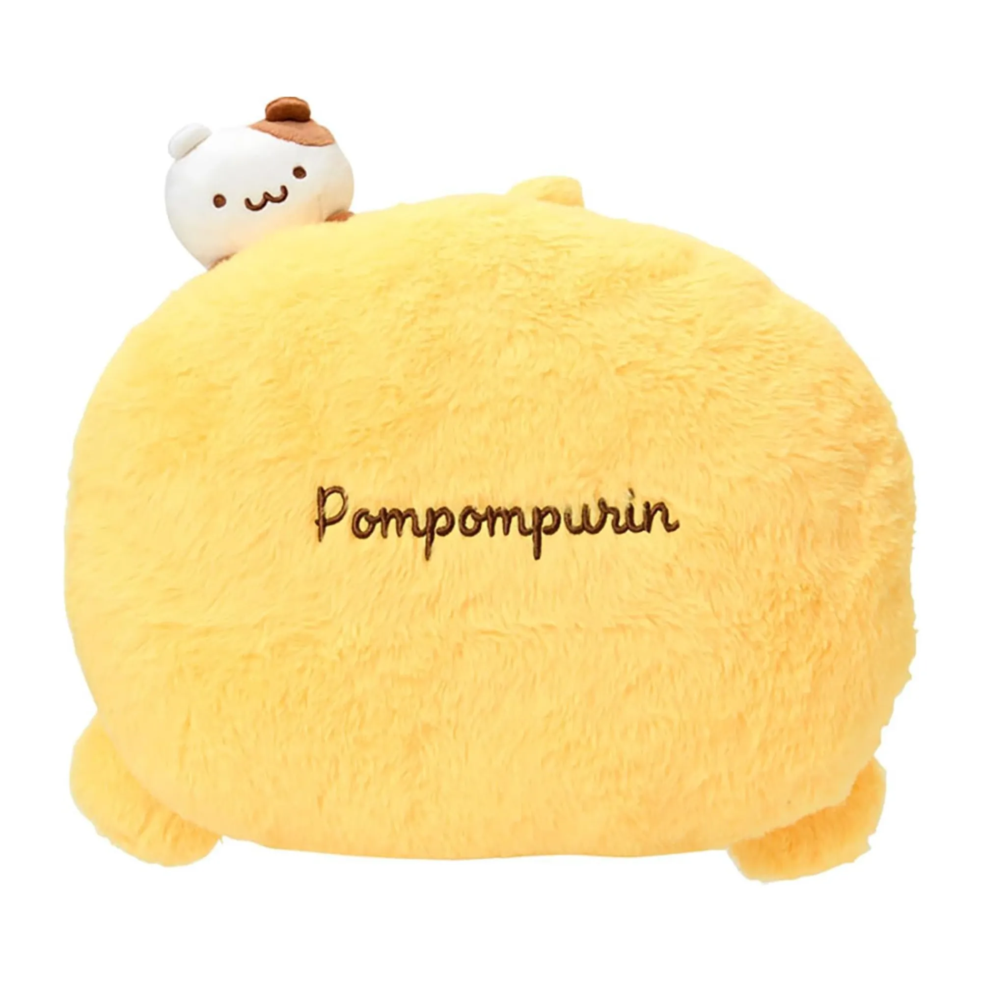 Japan Original Pompompurin Plush Throw Pillow (Friendship Time Series)