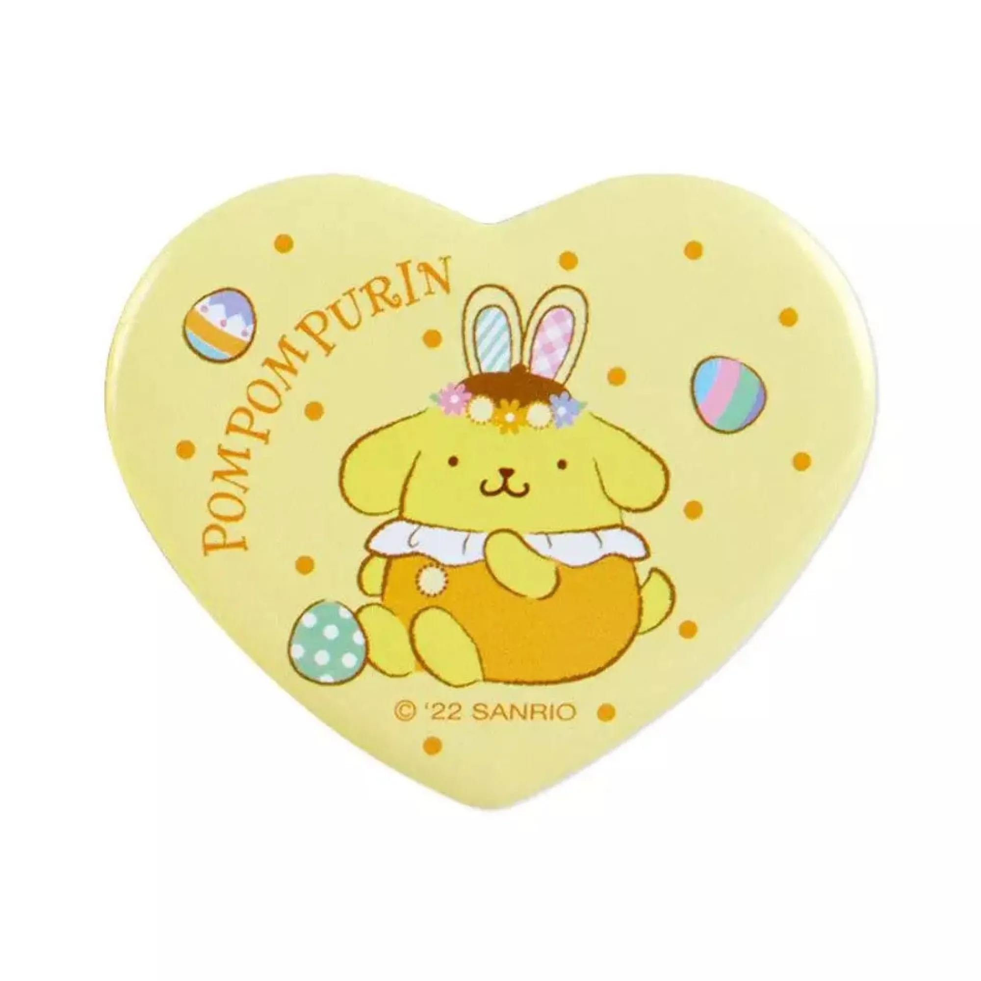 Japan Original Pompompurin Rosette Badge (Spring Things Series)