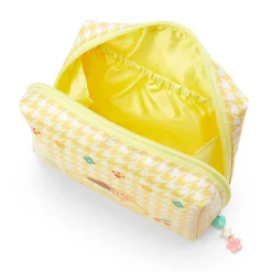Japan Original Pompompurin Zipper Pouch (Floral Houndstooth Series)