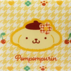 Japan Original Pompompurin Zipper Pouch (Floral Houndstooth Series)