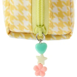 Japan Original Pompompurin Zipper Pouch (Floral Houndstooth Series)