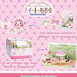 Hamee.com - Hamee US Re-Ment My Melody & Kuromi Sweet Tea Party Blind Box Figure Set