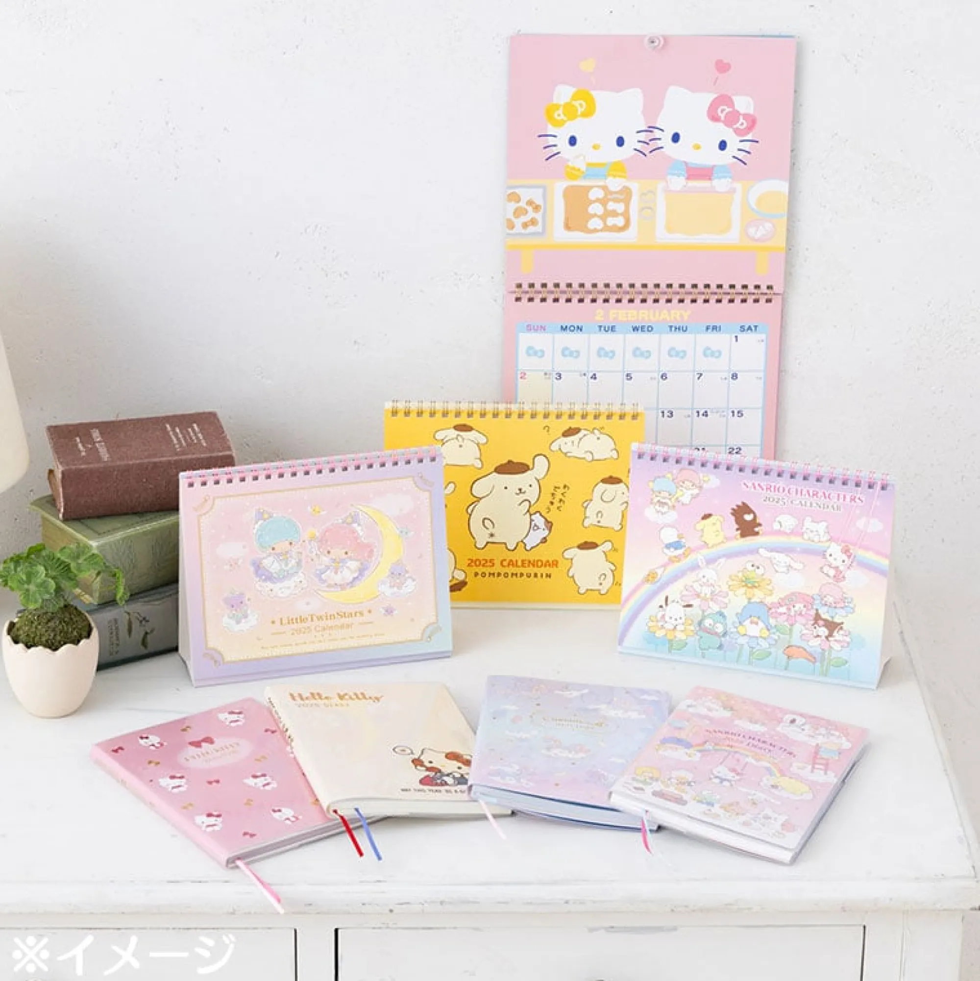 Japan Original Sanrio Characters 2025 Desk Calendar