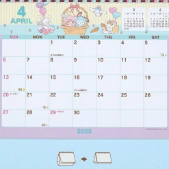 Japan Original Sanrio Characters 2025 Desk Calendar