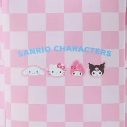 Japan Original Sanrio Characters Clear Convertible Mini Tote (Pastel Check Series)