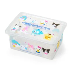 Japan Original Sanrio Characters Clear Glitter Storage Bin (S)