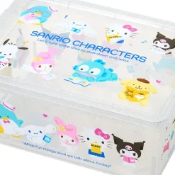 Japan Original Sanrio Characters Clear Glitter Storage Bin (S)