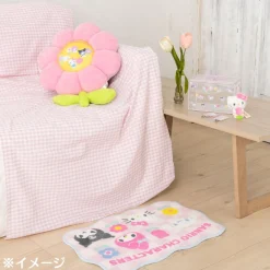 Japan Original Sanrio Characters Daisy Throw Pillow (Pastel Check Series)