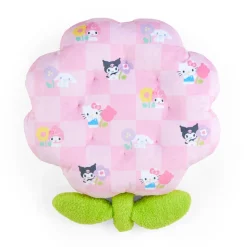 Japan Original Sanrio Characters Daisy Throw Pillow (Pastel Check Series)