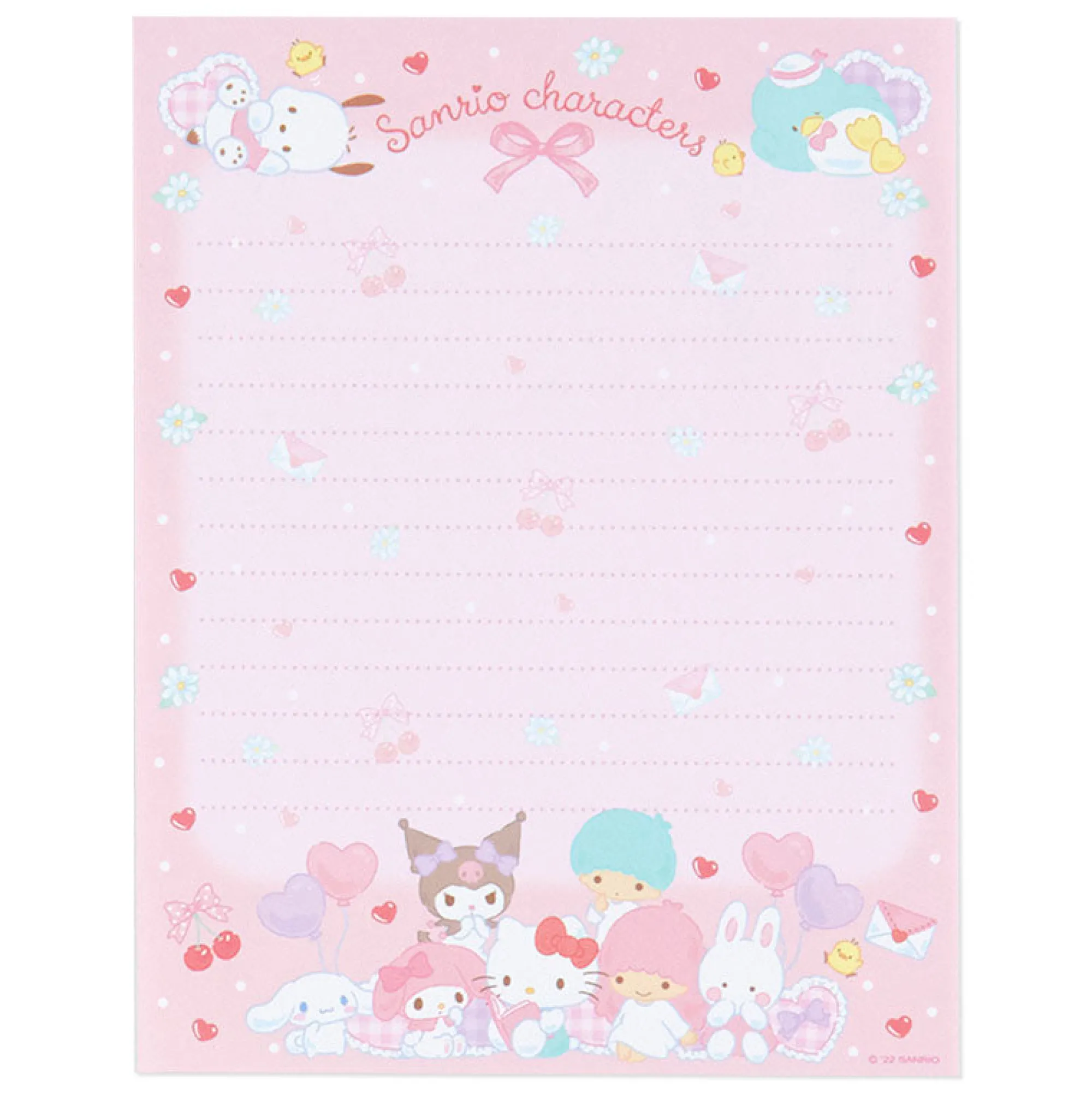 Japan Original Sanrio Characters Deluxe Letter Set
