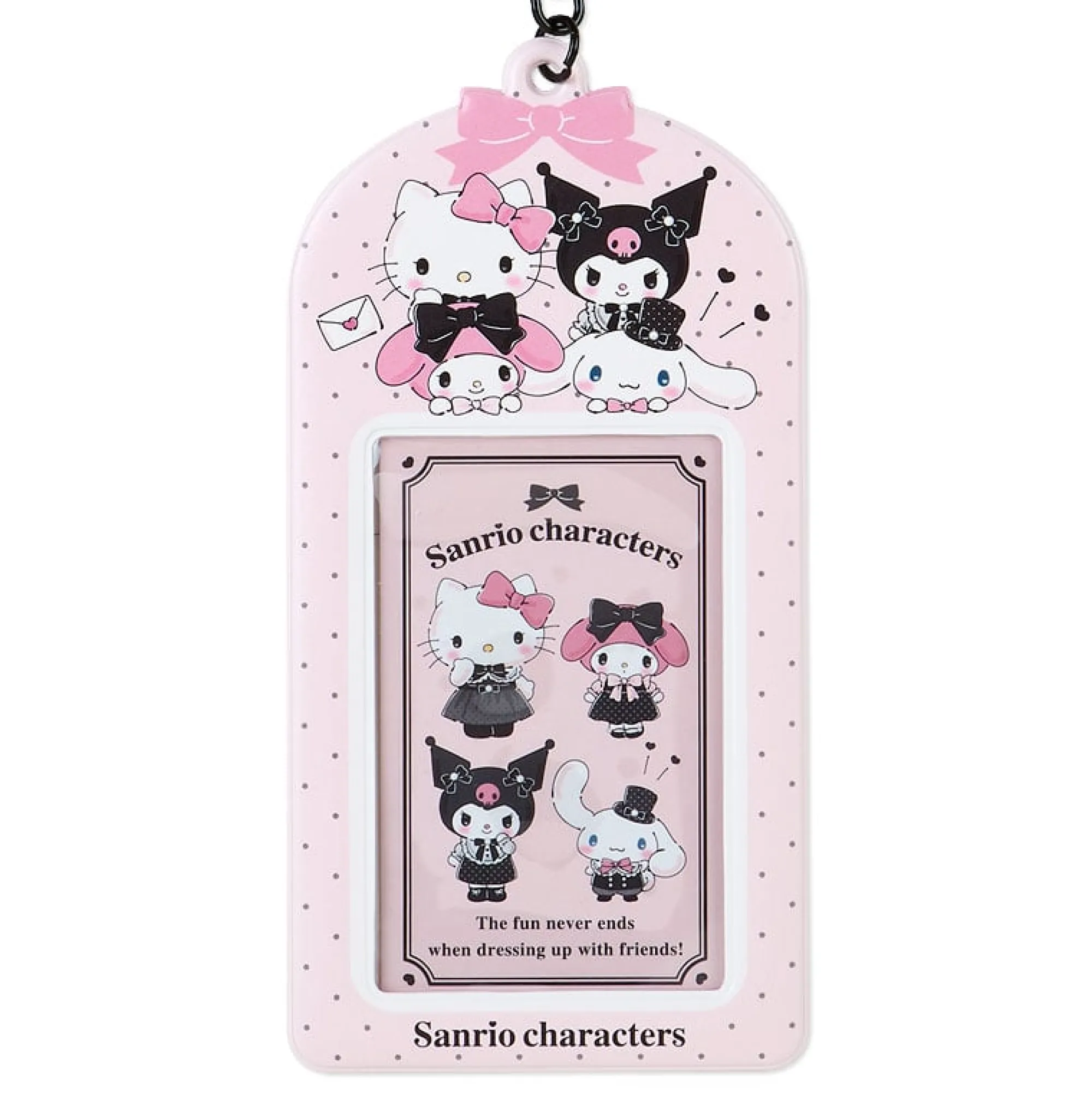 Japan Original Sanrio Characters ID Badge Holder & Sticker Set (Pretty Party Series)