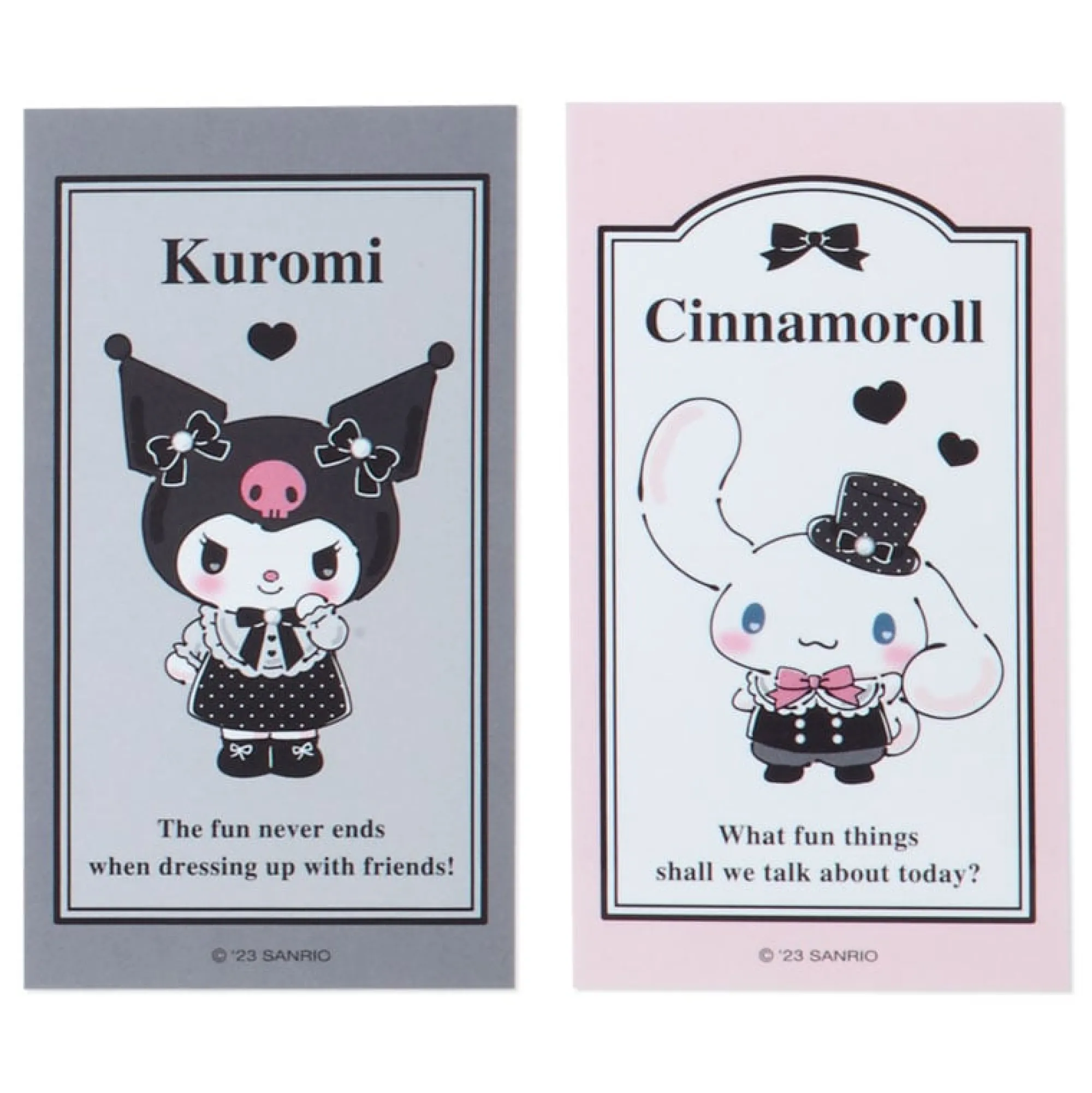 Japan Original Sanrio Characters ID Badge Holder & Sticker Set (Pretty Party Series)