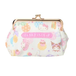 Japan Original Sanrio Characters Kiss Lock Pouch (Retro Pastel Series)