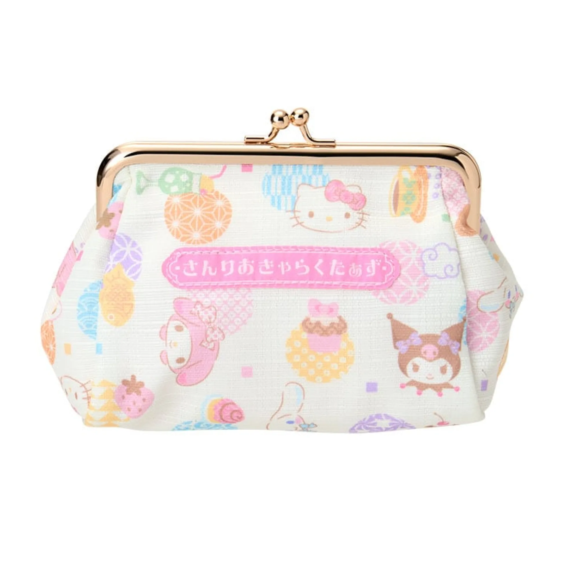 Japan Original Sanrio Characters Kiss Lock Pouch (Retro Pastel Series)