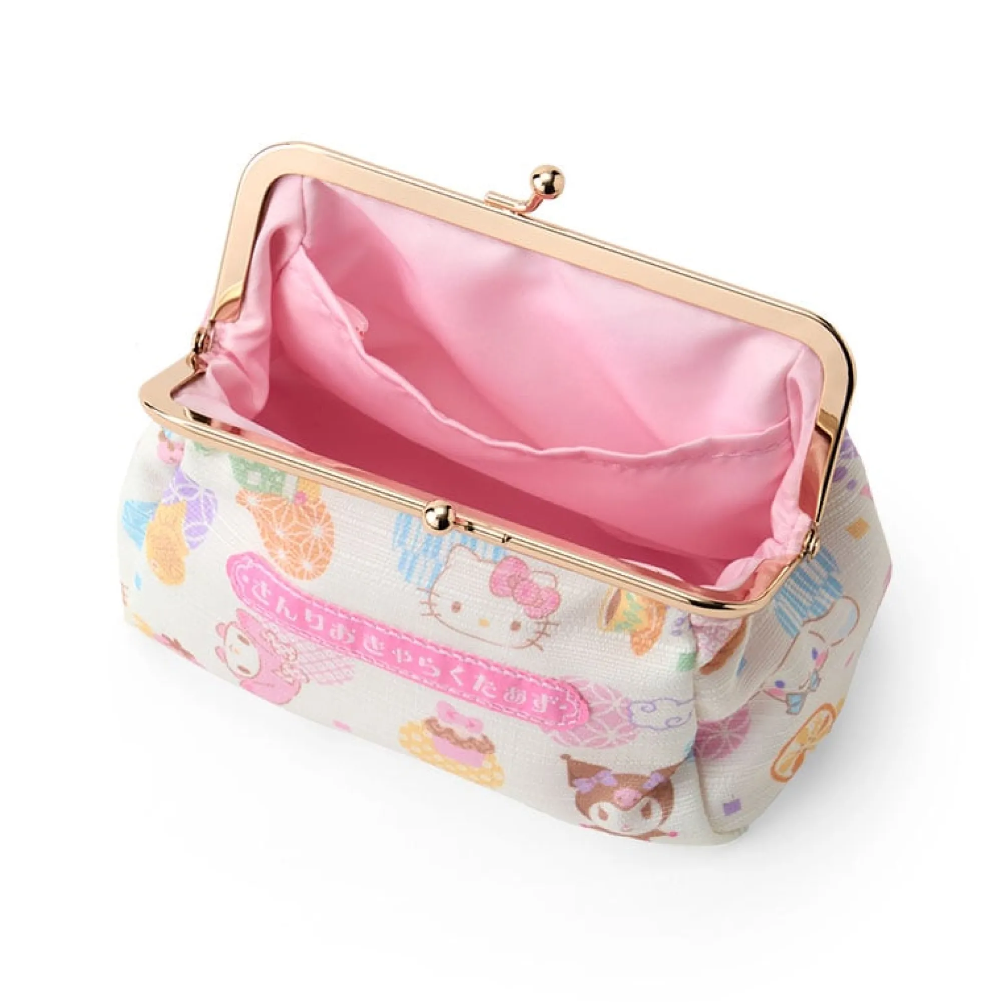 Japan Original Sanrio Characters Kiss Lock Pouch (Retro Pastel Series)