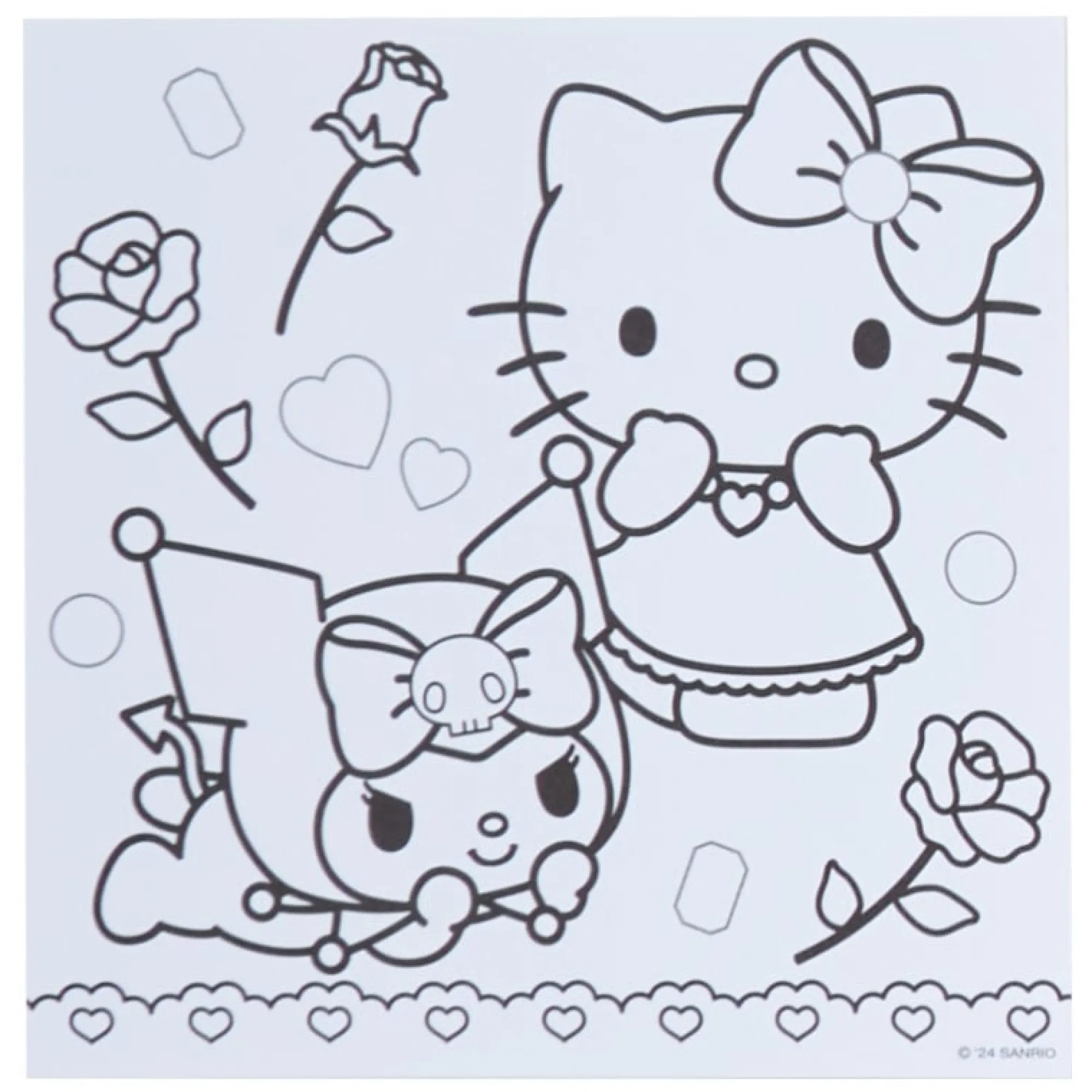 Kids Japan Original Sanrio Characters Mini Coloring & Sticker Set