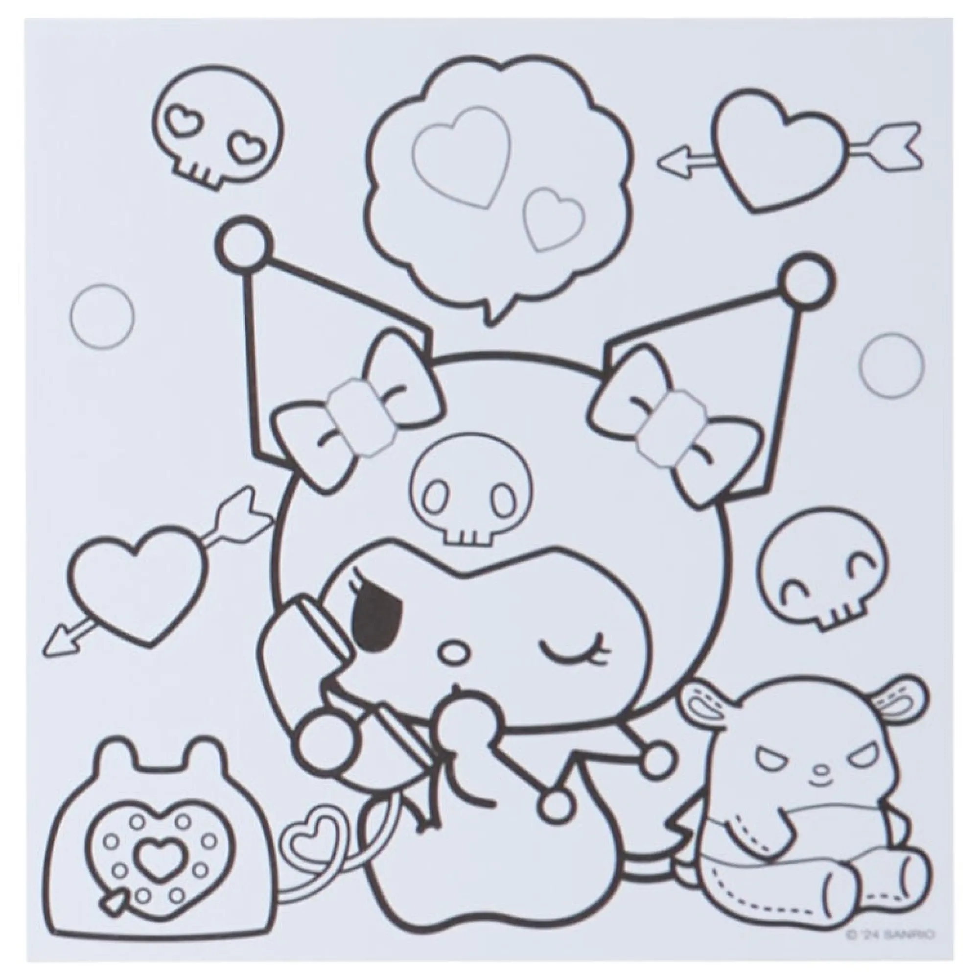 Kids Japan Original Sanrio Characters Mini Coloring & Sticker Set