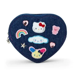Japan Original Sanrio Characters Mini Zipper Pouch (Denim Patch Series)