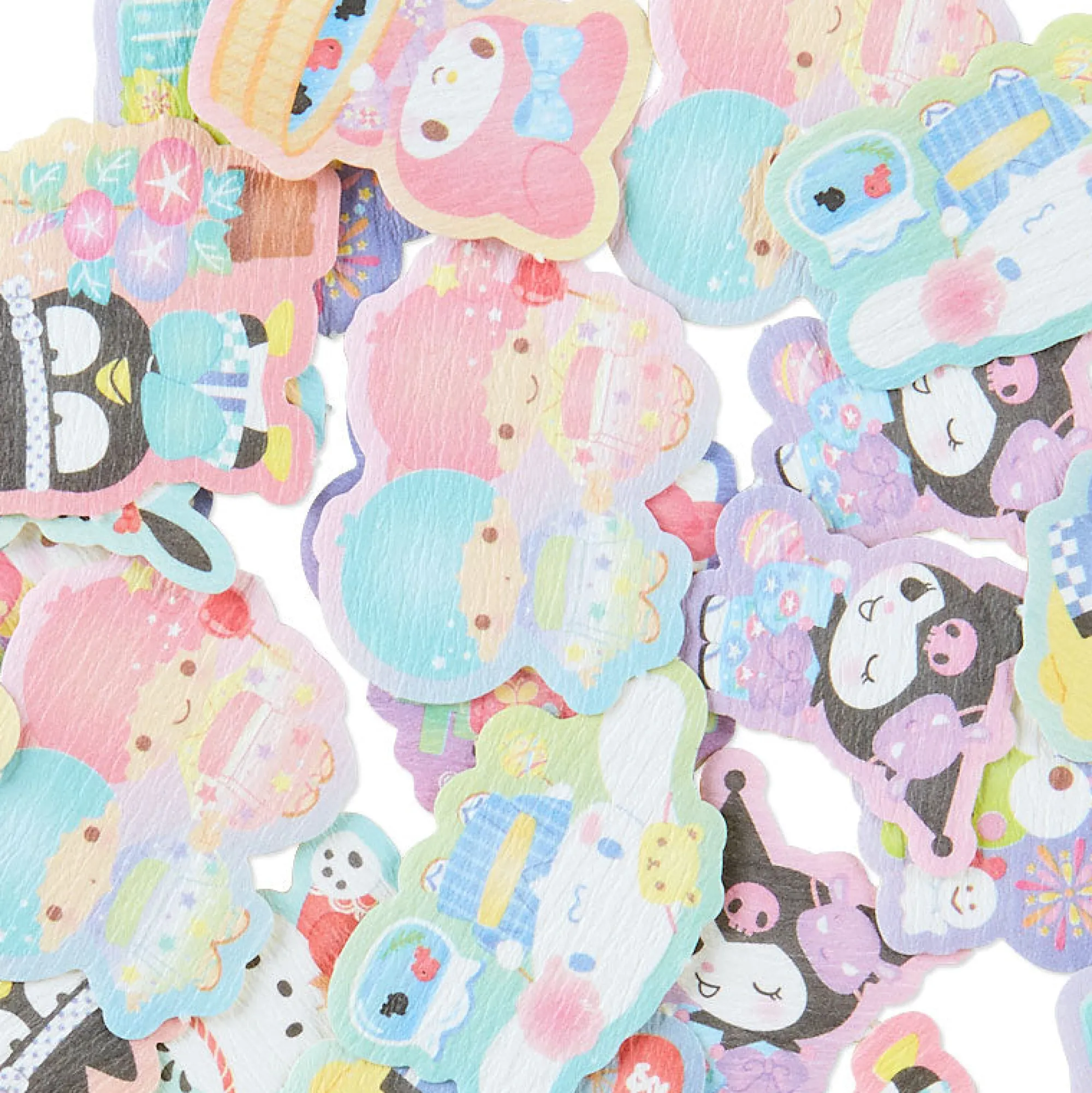 Japan Original Sanrio Characters 30-Piece Summer Lantern Mini Sticker Pack