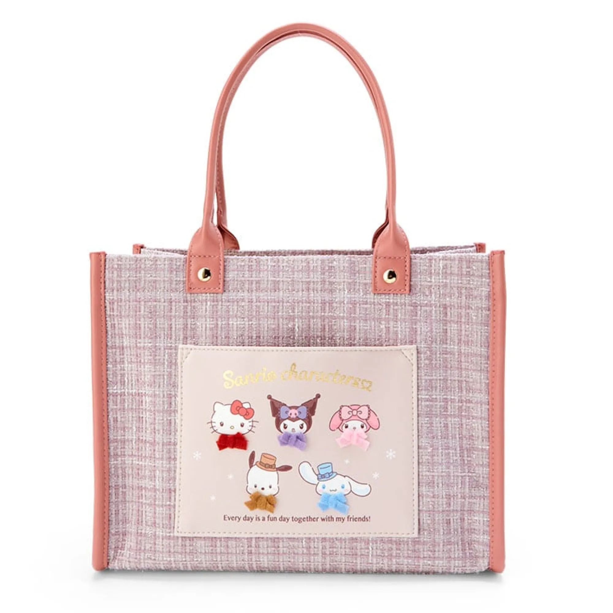 Japan Original Sanrio Characters Tote Bag (Winter Tweed Series)