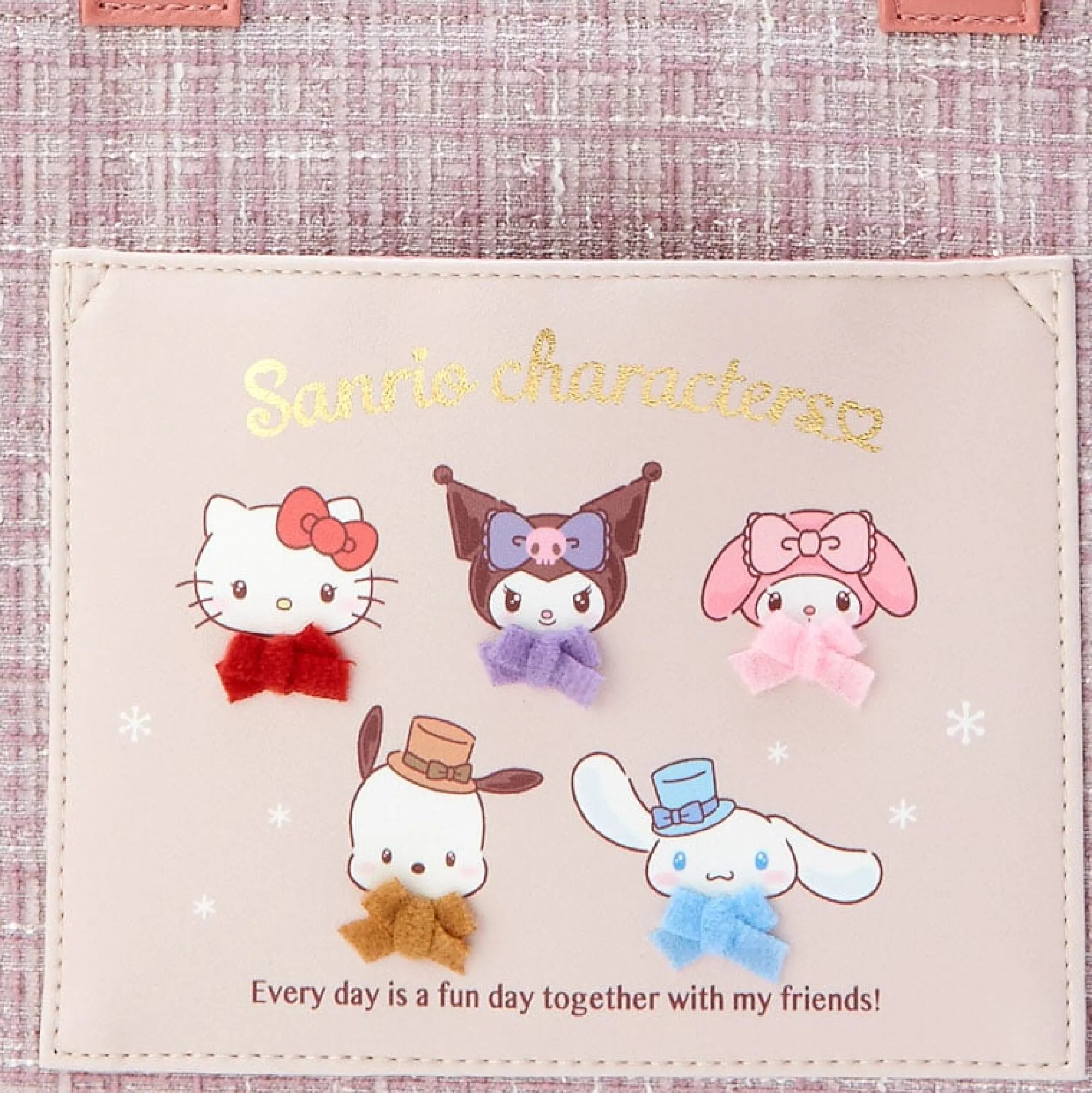 Japan Original Sanrio Characters Tote Bag (Winter Tweed Series)