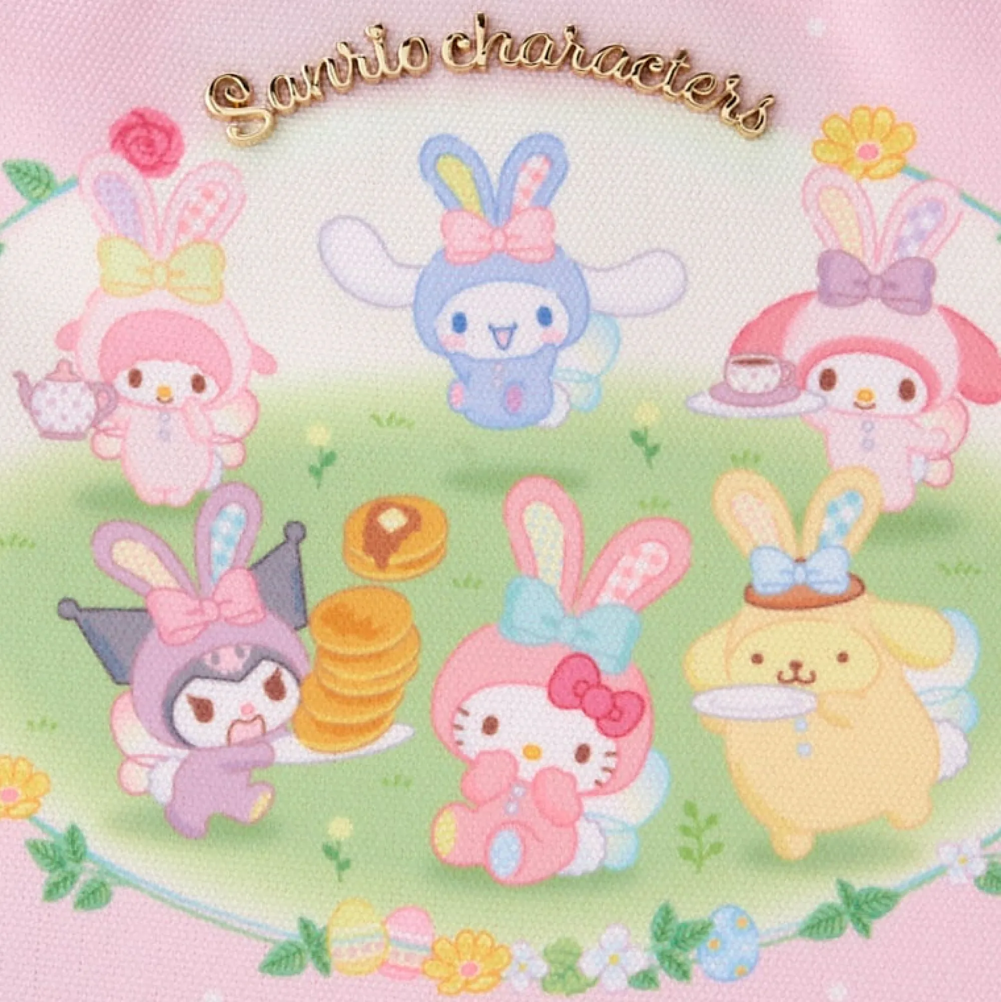 Japan Original Sanrio Characters Zipper Pouch (Spring Things Series)