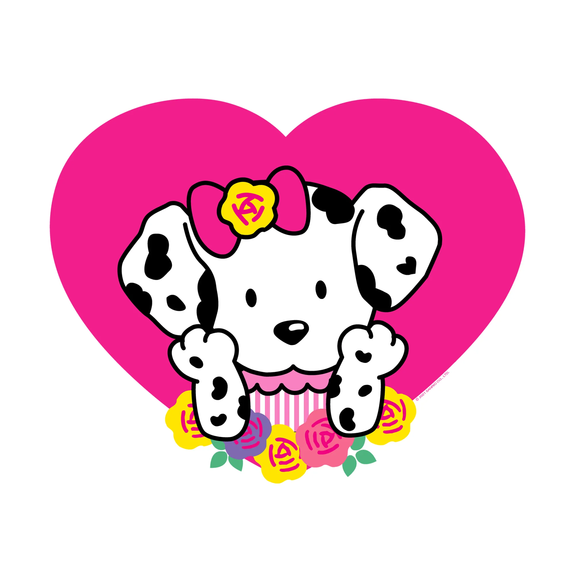 Printful Spottie Dottie Pink Heart T-Shirt