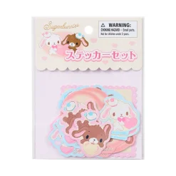 Japan Original Sugarbunnies 16-pc Sticker Pack (Heisei Fluffy Heart Series)
