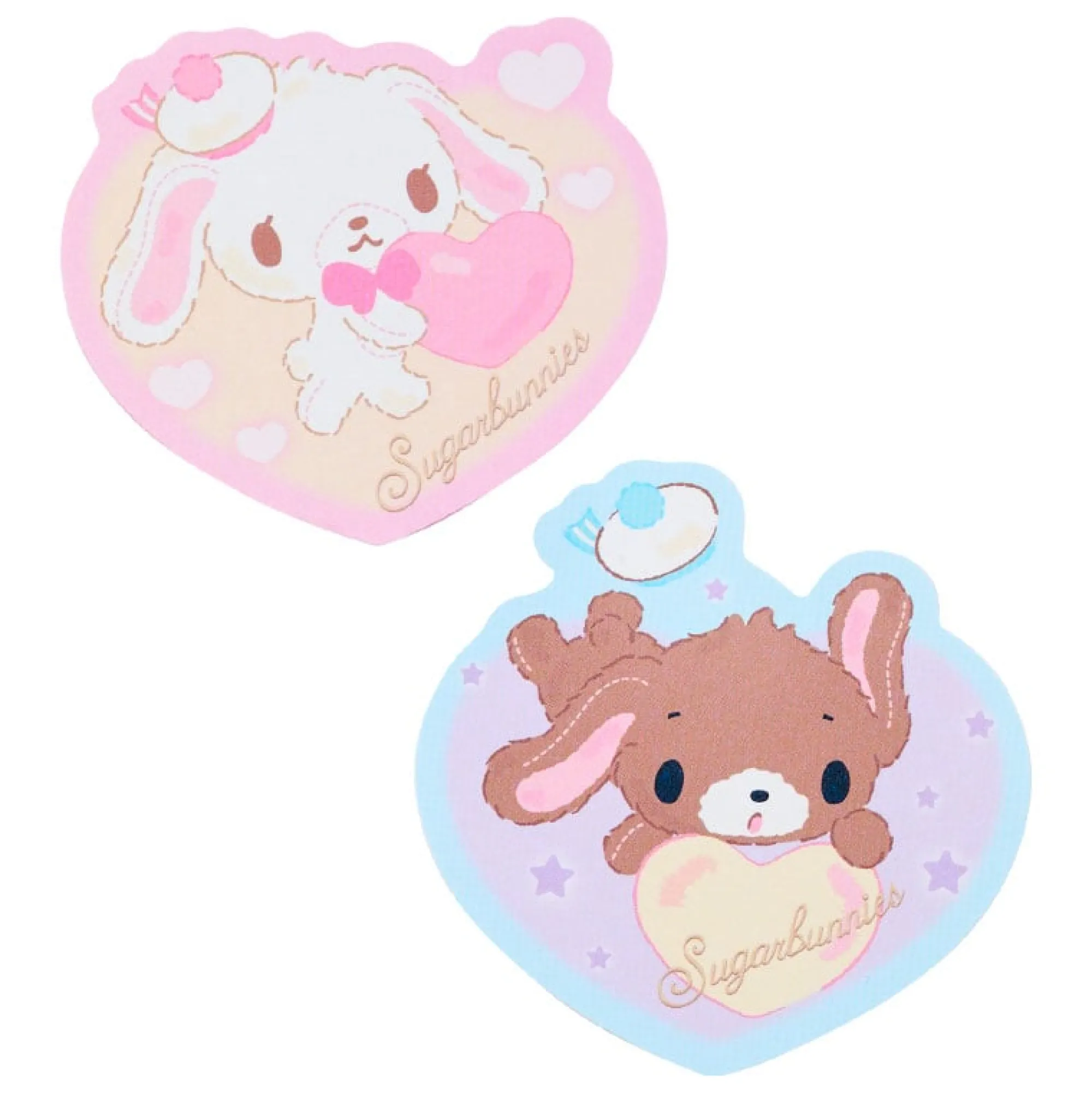 Japan Original Sugarbunnies 16-pc Sticker Pack (Heisei Fluffy Heart Series)