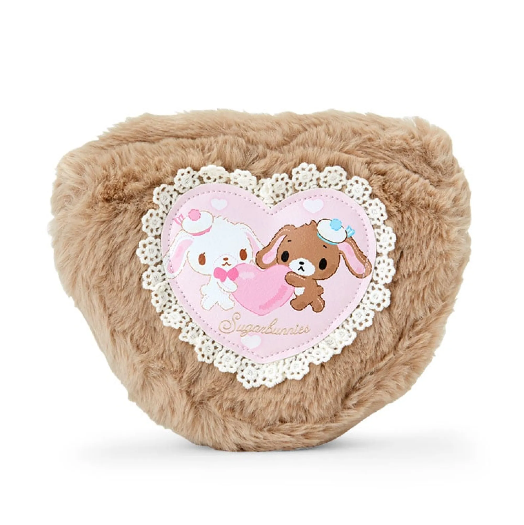Japan Original Sugarbunnies Plush Zipper Pouch (Heisei Fluffy Heart Series)