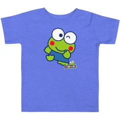 Kids Printful Toddler Keroppi Primary Logo T-Shirt (Blue)