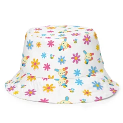 Printful U*SA*HA*NA Daisy Patchwork Reversible Bucket Hat