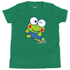 Printful Youth Keroppi Primary Logo T-Shirt (Green)